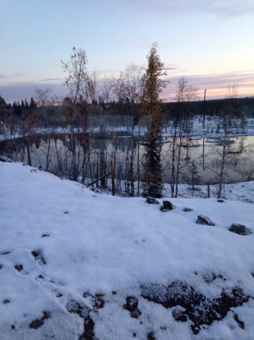 Snö i Lappland sept-14